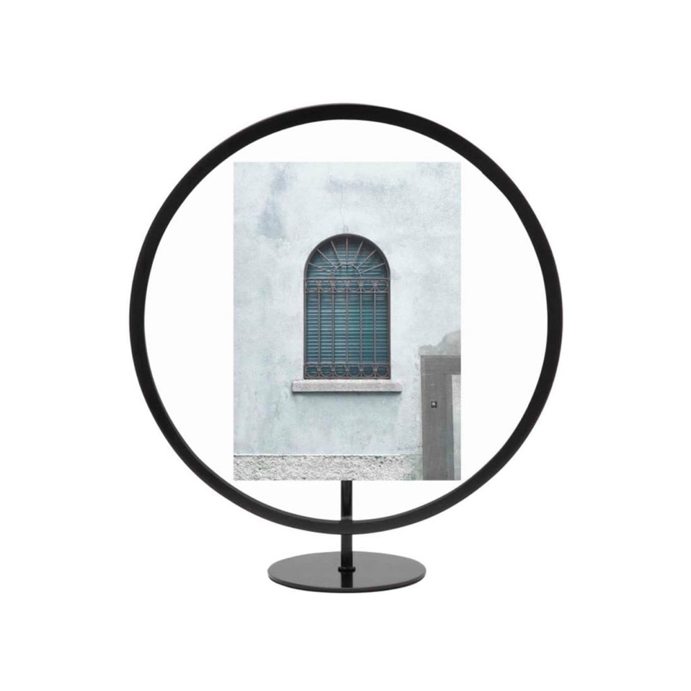 🆕Umbra Modern Black Circular Photo Frame